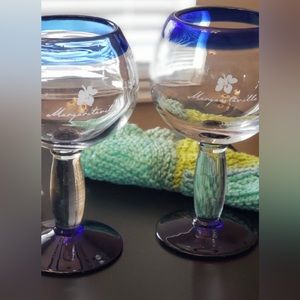 Set off two Margaritaville glasses